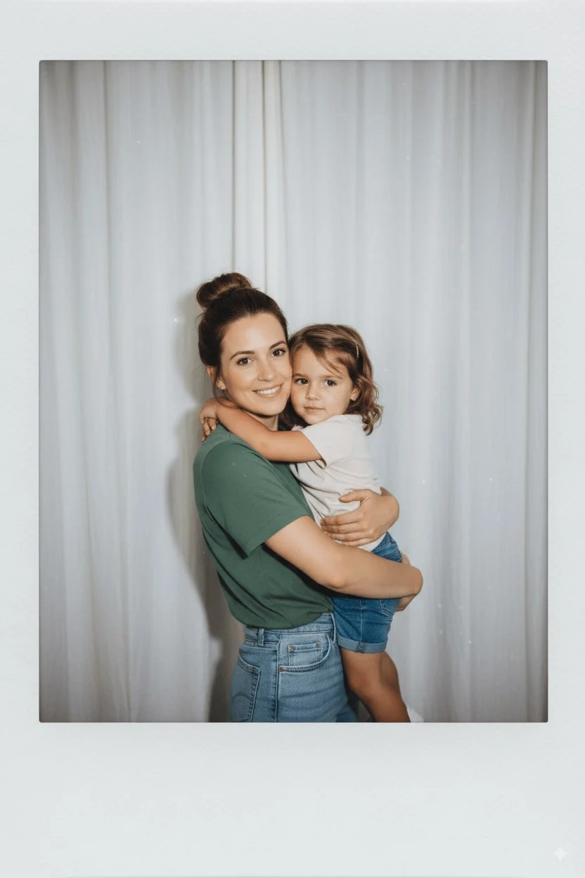 image to image ai create hug Younger Self